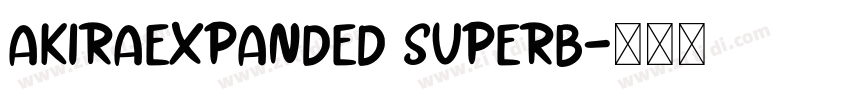 AkiraExpanded SuperB字体转换